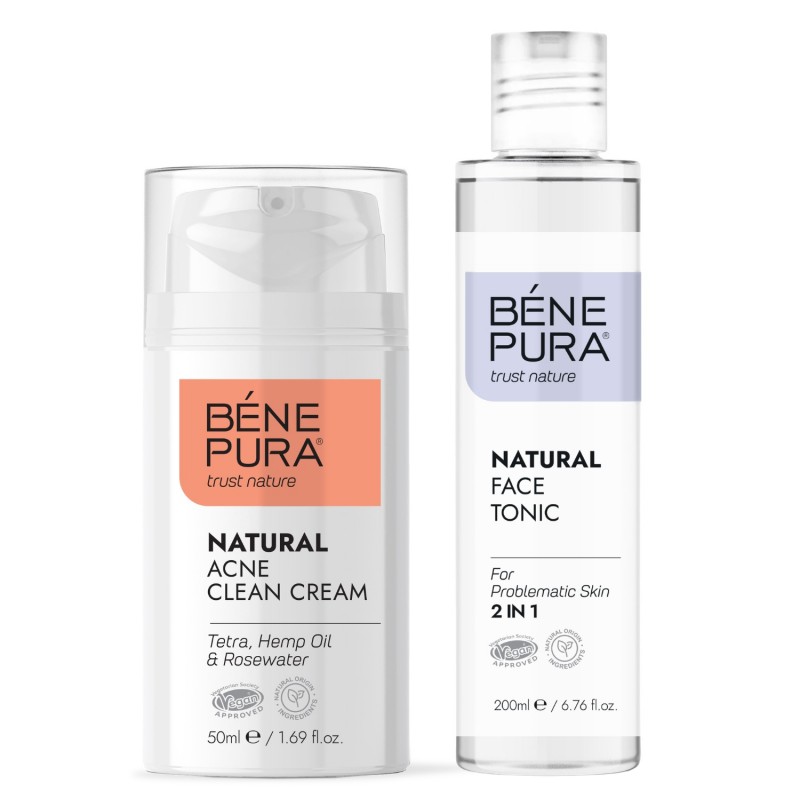 Krém na Obličej Proti Akné a Pleťové Tonikum pro Problematickou Pleť - GMC