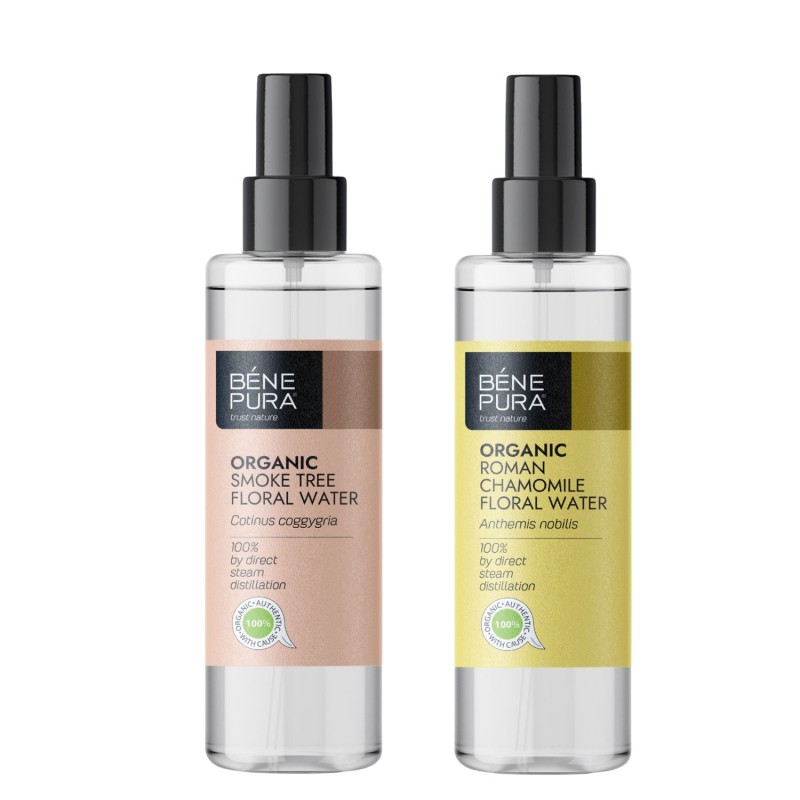 Bio Květinová voda z Ruj Vlasatá a Bio Květinová voda z Heřmánek Římský - GMC