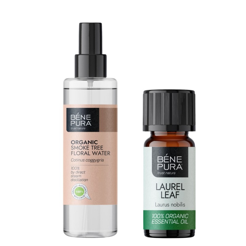 Bio Květinová voda z Ruj Vlasatá a Bio Éterický olej Vavřín - GMC