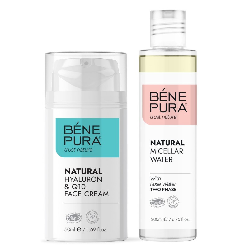 Dvoufázová Micelární Voda a Hyaluron & Q10 Pleťový Krém - GMC