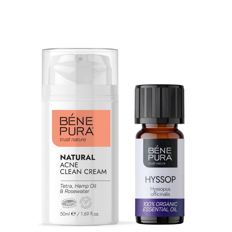 Krém na Obličej Proti Akné a Bio Éterický olej Yzop - GMC