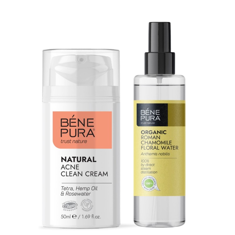 Krém na Obličej Proti Akné a Bio Květinová voda z Heřmánek Římský - Srovnání produktů