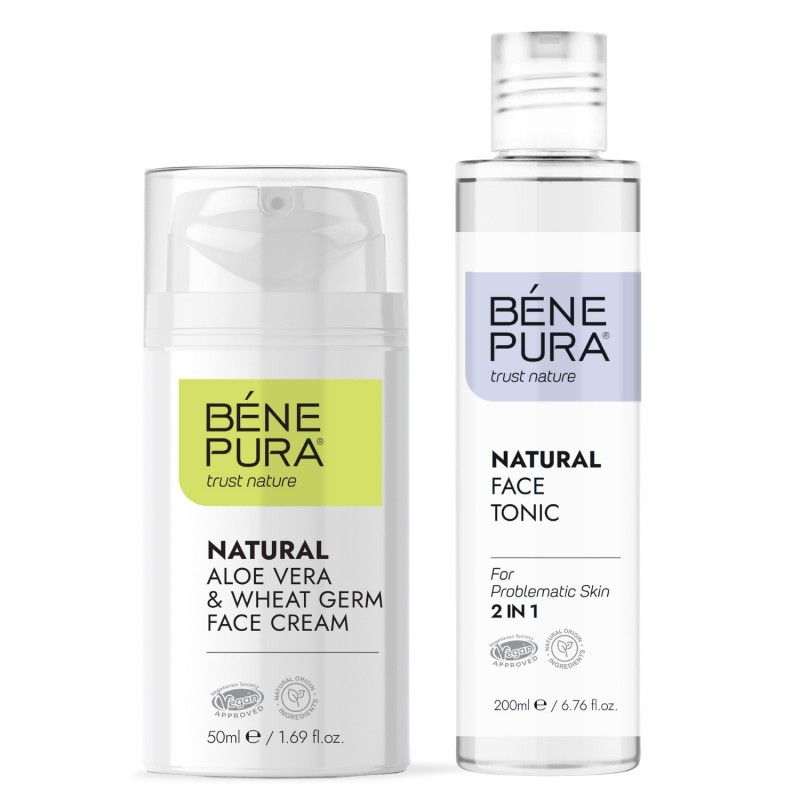 Pleťové Tonikum pro Problematickou Pleť a Aloe Vera Pleťový Krém - GMC