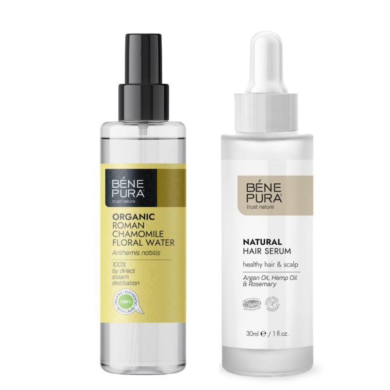 Sérum na Vlasy a Bio Květinová voda z Heřmánek Římský - GMC