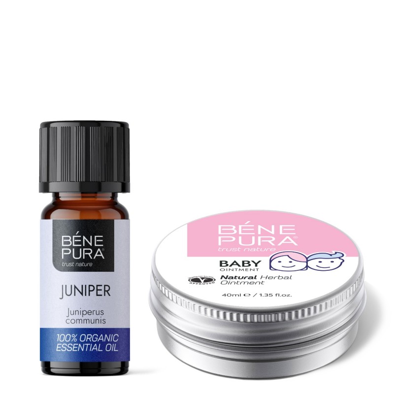 Mast na Pleenková Vyrážky s Měsíček lékařský a Heřmánkem a Bio Éterický olej Jalovec - GMC