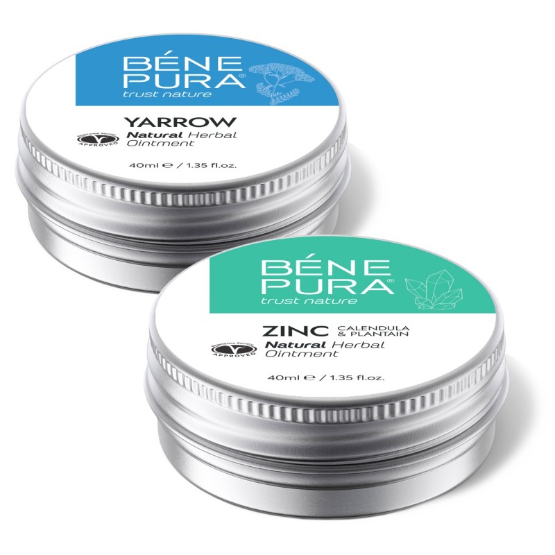 Mast na Hemoroidy s Bílým řebříčkem a Mast proti Svědění s Oxid Zinečnatý - GMC