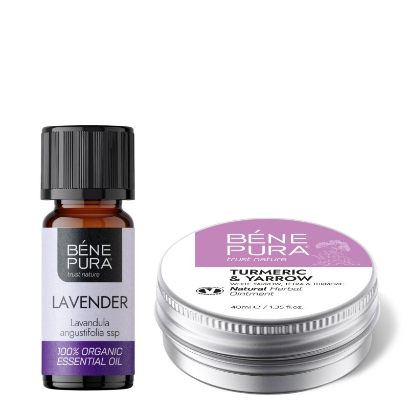 Mast na Hemoroidy s Bílým řebříčkem, Tetrou a Kurkumou a Bio Éterický olej Levandule - GMC