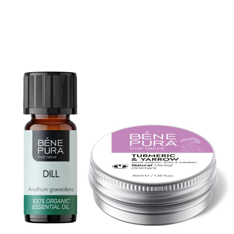 Mast na Hemoroidy s Bílým řebříčkem, Tetrou a Kurkumou a Bio Éterický olej Kopr - GMC