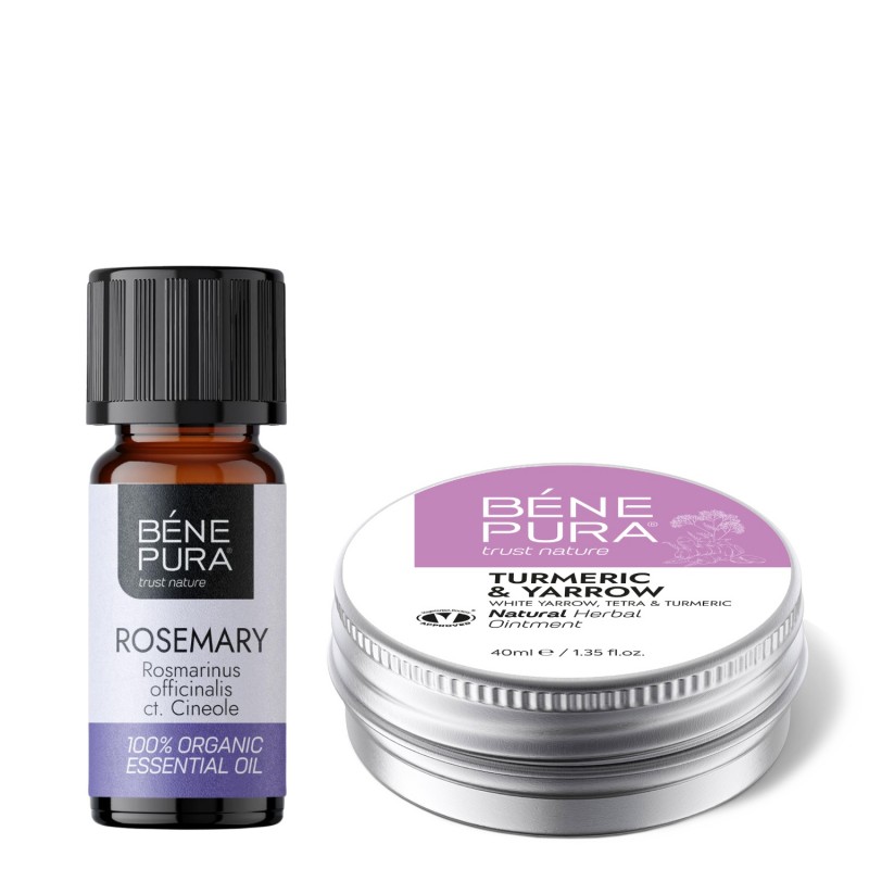 Mast na Hemoroidy s Bílým řebříčkem, Tetrou a Kurkumou a Bio Éterický olej Rozmarýn Cineol - GMC
