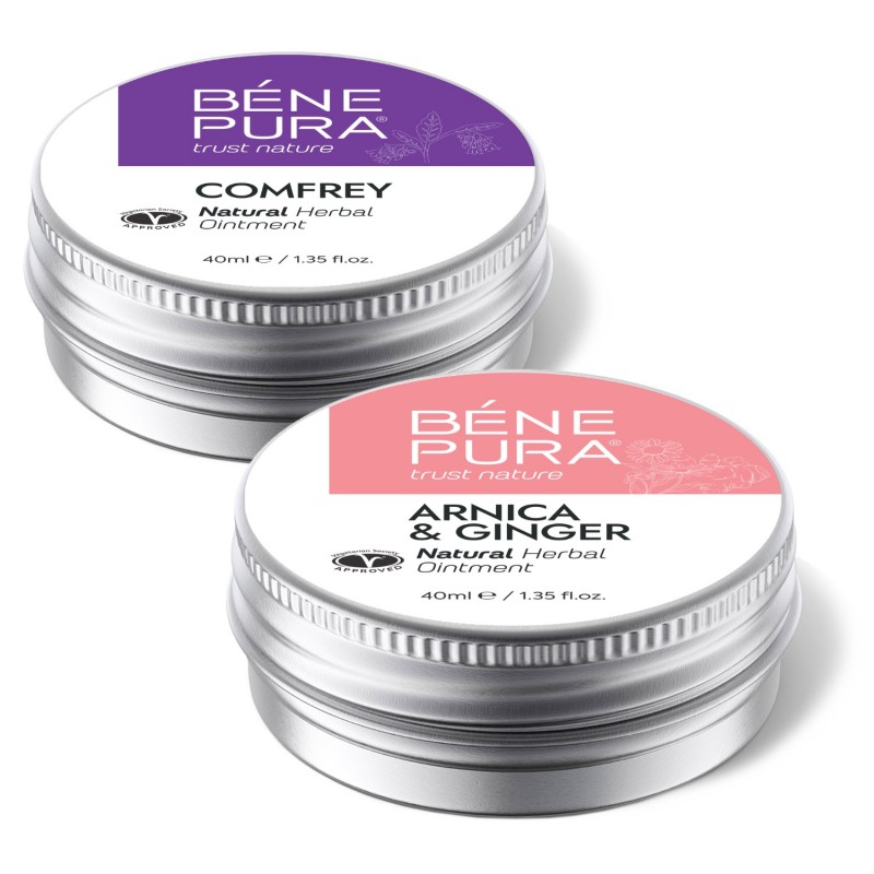 Mast na Klouby s Kostival a Mast na Modřiny a Svaly s Arnika a Zázvorem - GMC