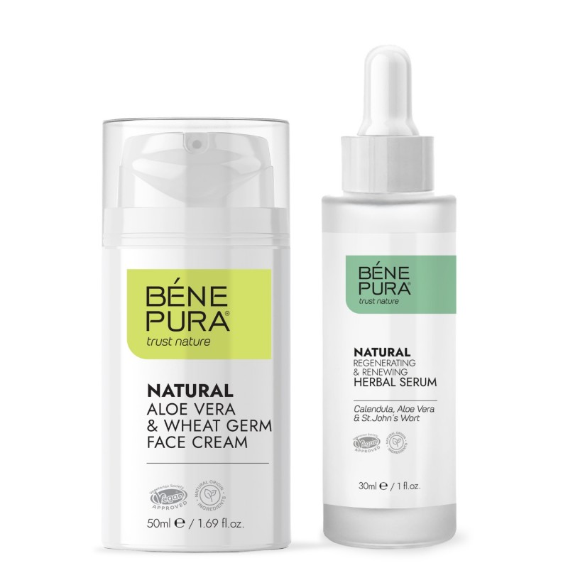 Regenerační Sérum Obličej a Aloe Vera Pleťový Krém - GMC