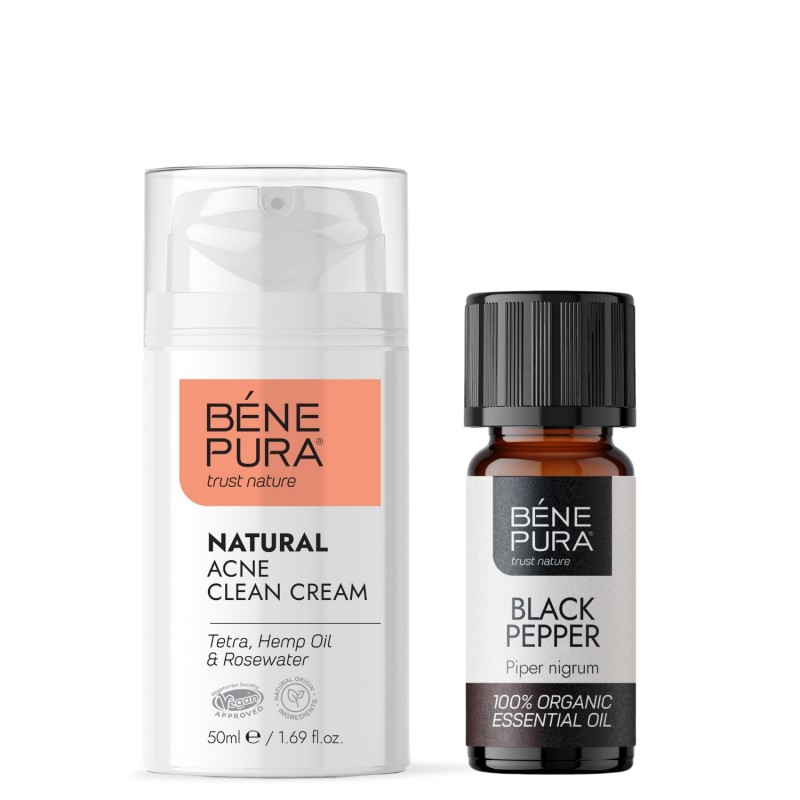 Hyaluron & Q10 Pleťový Krém a Bio Éterický olej Černý Pepř - GMC