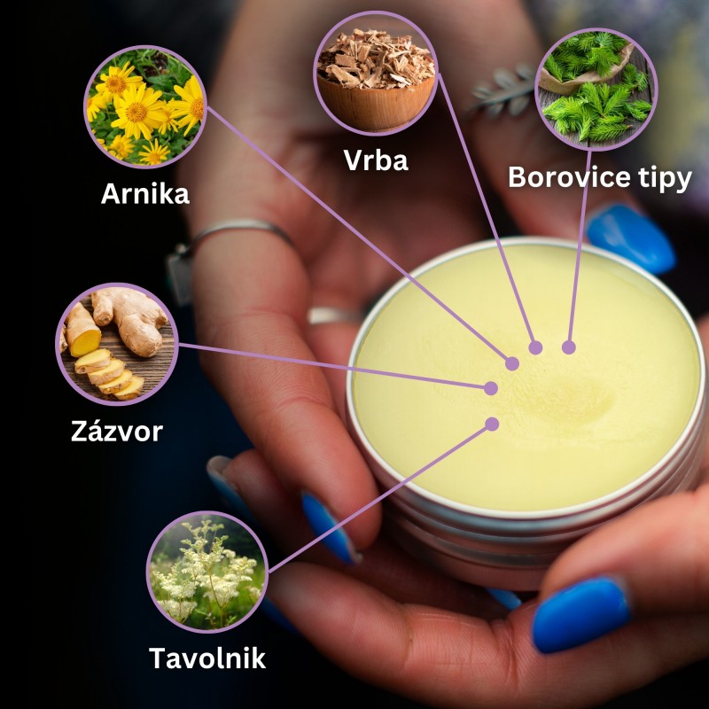 Mast na Modřiny a Svaly s Arnika a Zázvorem - 40ml