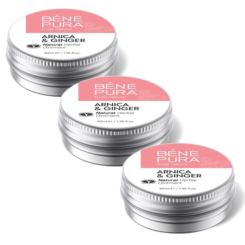 3x Mast na Modřiny a Svaly s Arnika a Zázvorem - 40ml - Sady