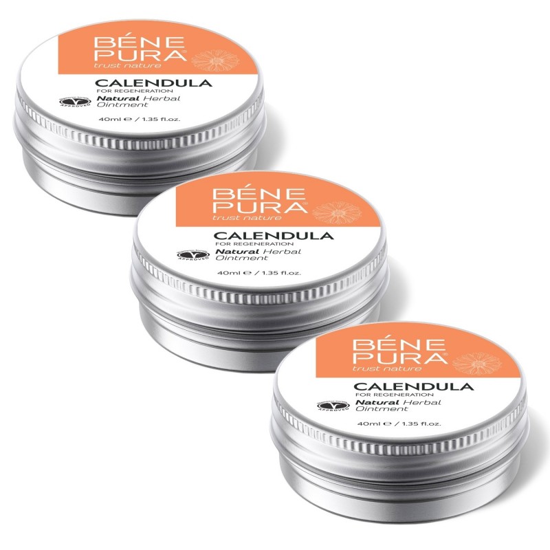 3x Mast na Popáleniny a Rány s Měsíček lékařský - 40ml - Sady