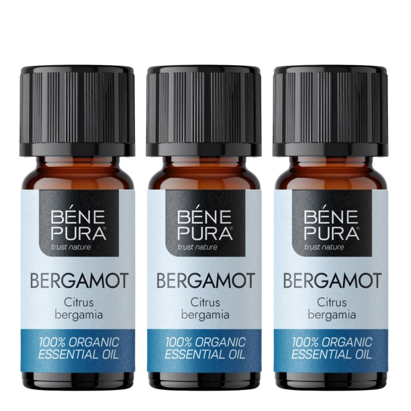 3x Bio Éterický olej Bergamot - 10ml - Sady