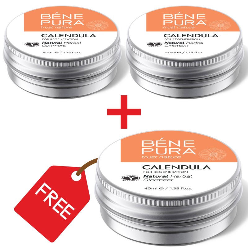 3x Mast na Popáleniny a Rány s Měsíček lékařský - 40ml - 