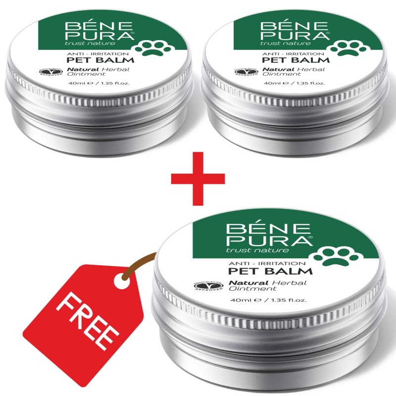 3x Balzám proti Podráždění pro Domácí Mazlíčky s Jitrocelem - 40ml - Masti pro psy