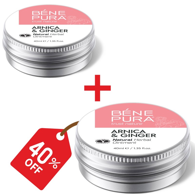 2x Mast na Modřiny a Svaly s Arnika a Zázvorem - 40ml - Sady