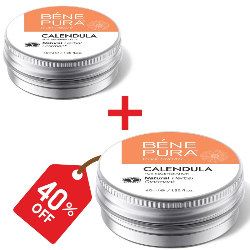 2x Mast na Popáleniny a Rány s Měsíček lékařský - 40ml - 