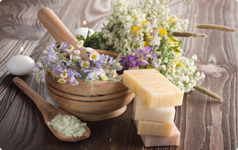 Jako bylinná koupel pro napětí pokožky a pokožky hlavy