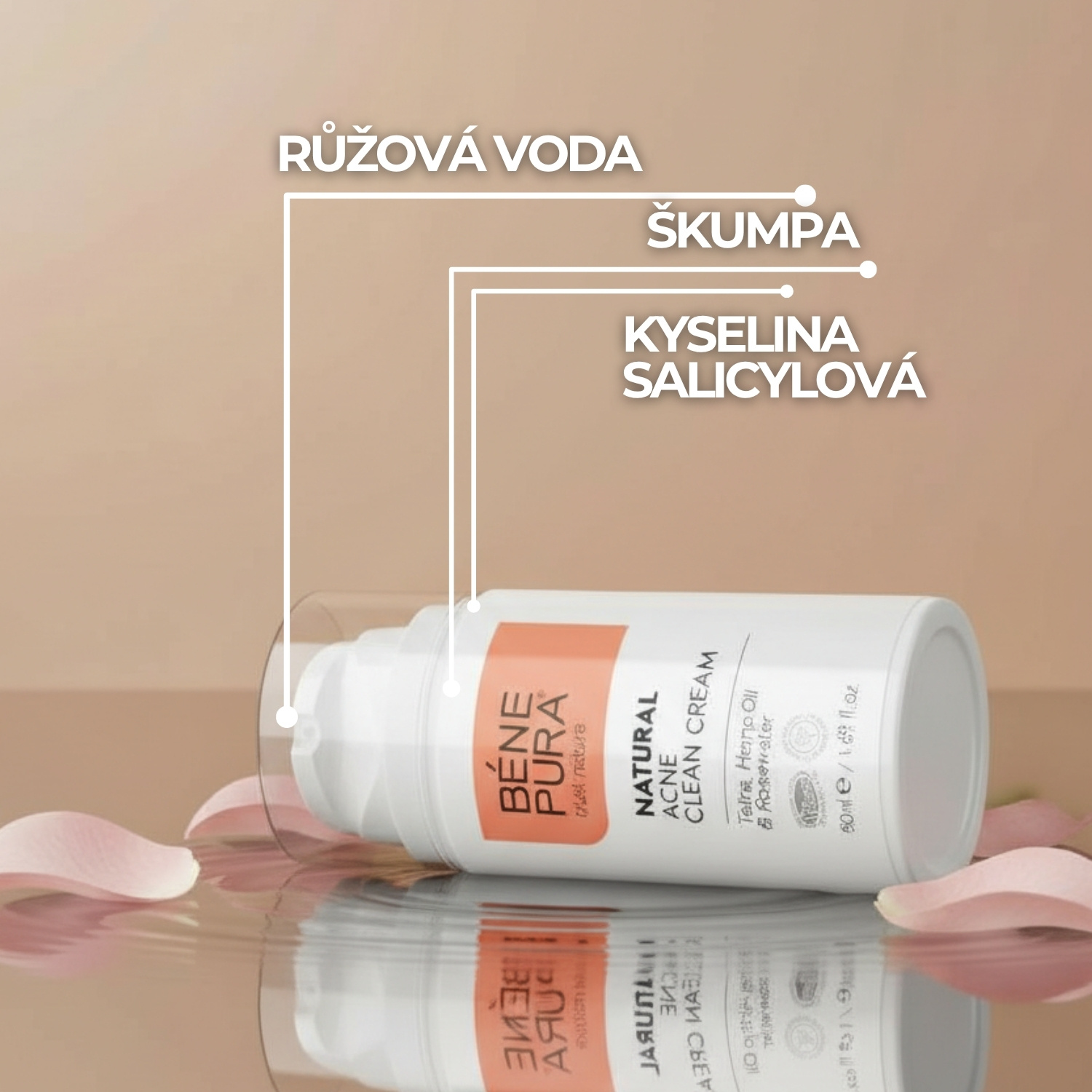 Krém na Obličej Proti Akné - 50ml