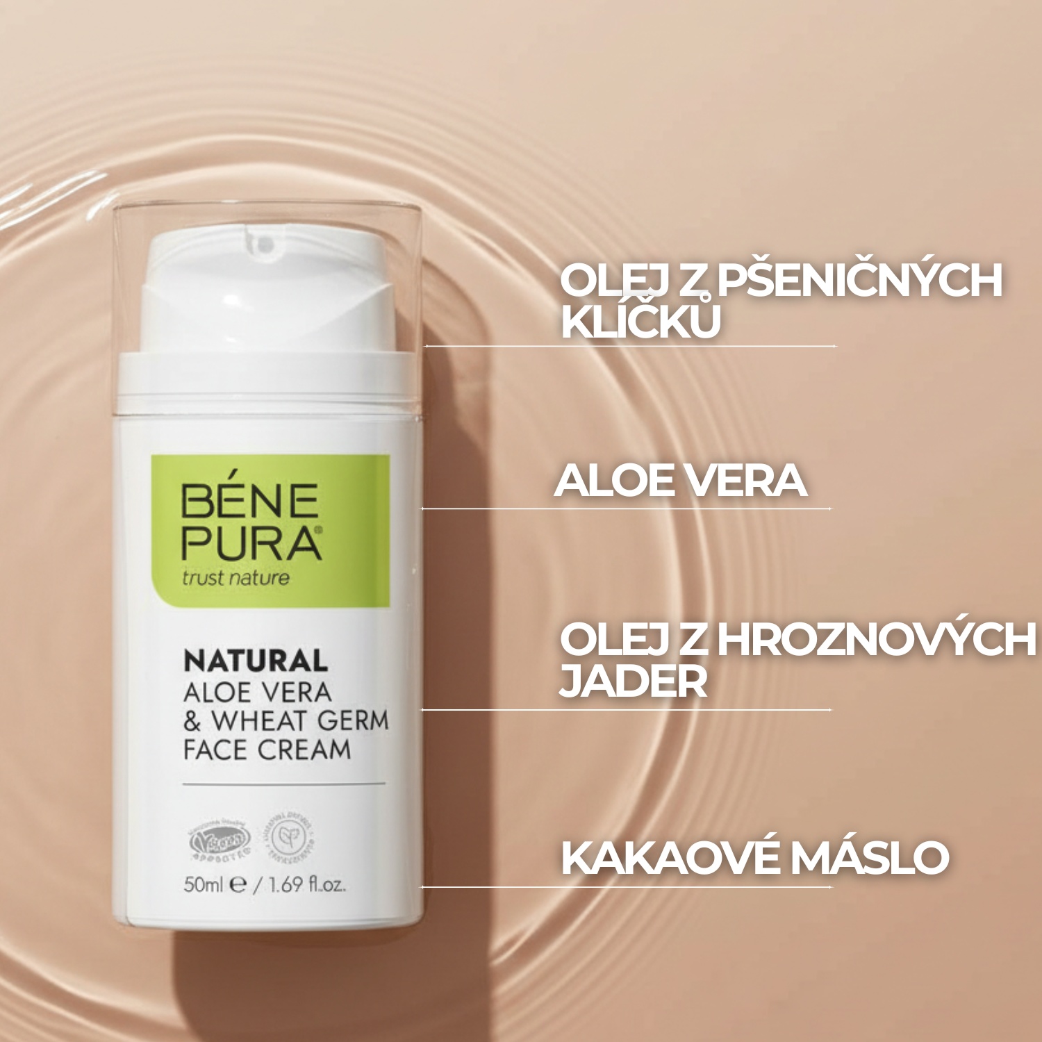 Aloe Vera Pleťový Krém - 50ml