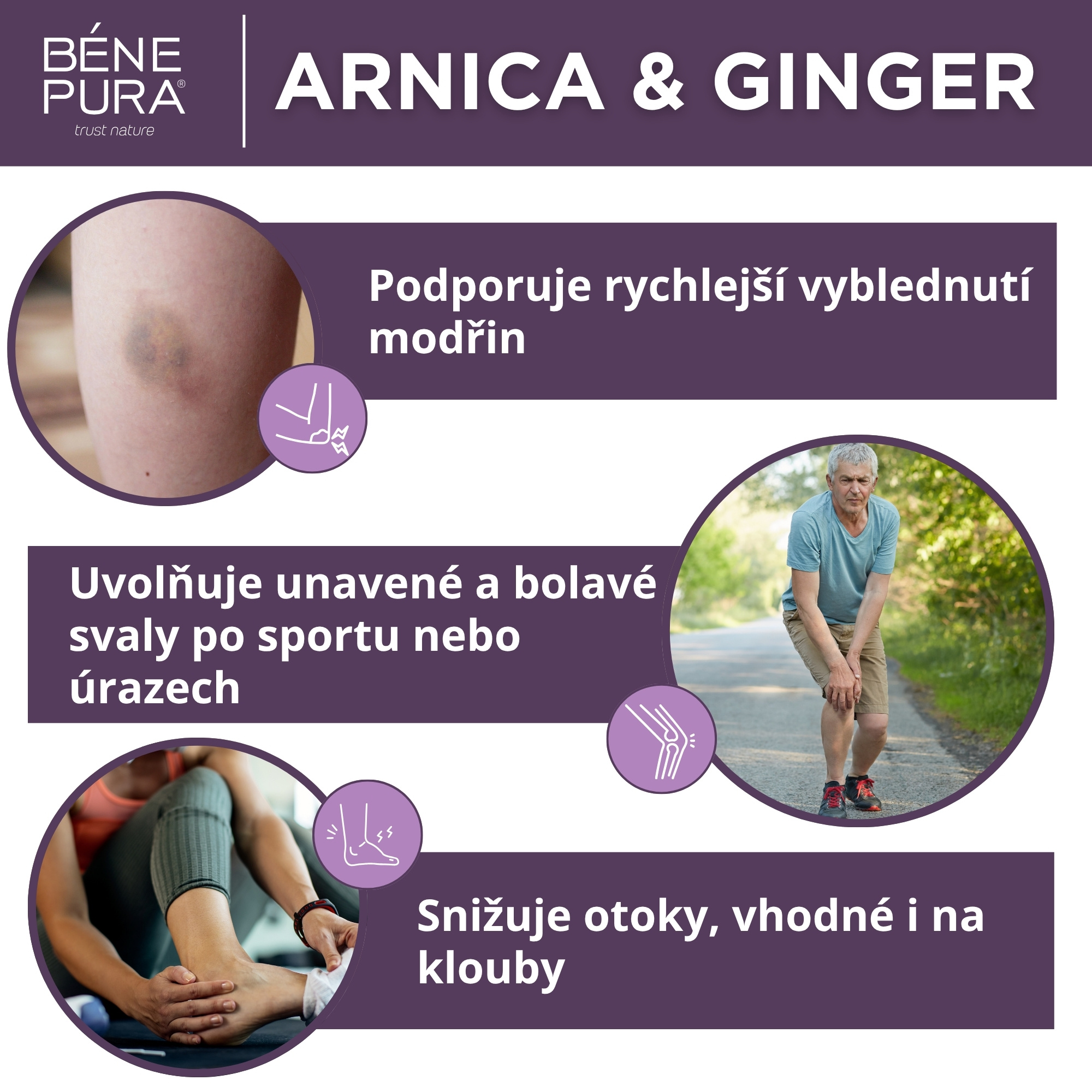 Mast na Modřiny a Svaly s Arnika a Zázvorem - 40ml